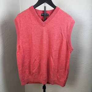 Hart Schaffner Marx Merino Wool V-Neck Sweater Vest Size XL